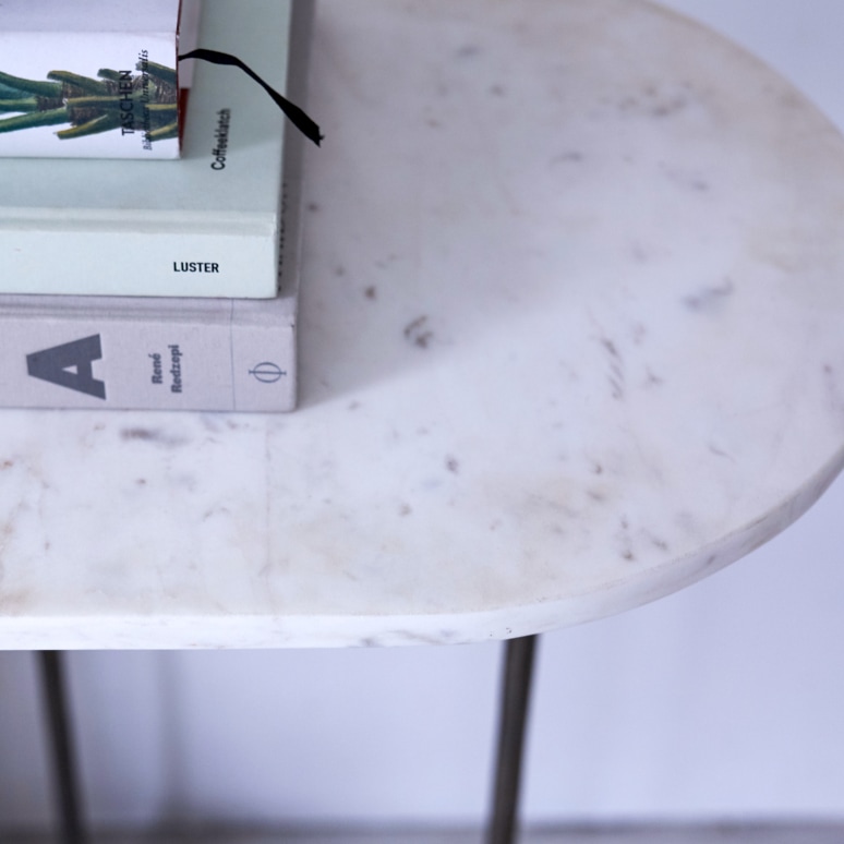 Gustav - Console table in marble and metal