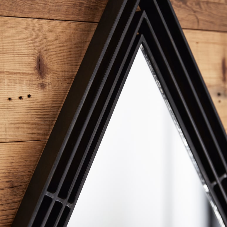 Maho - Espejo de metal de 60 cm