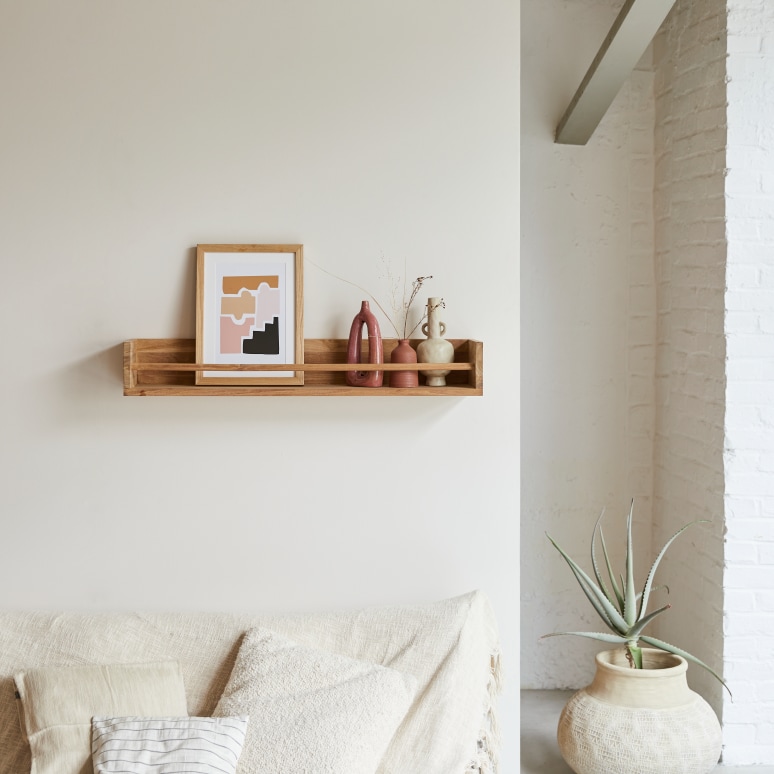 Ugo - Solid teak Shelf 100 cm