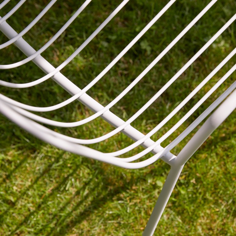 Arty - Fauteuil de jardin en métal white