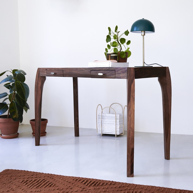 Luna - Schreibtisch aus massivem Palisanderholz