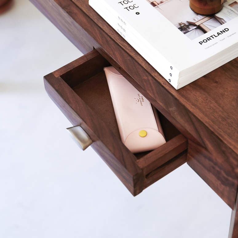 Luna - Bureau en palissandre massif