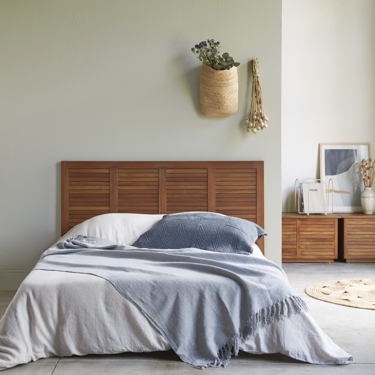 Loggia - Solid Acacia Queen Size Headboard