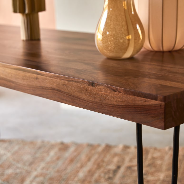 Helga - Table en palissandre massif 6-8 pers.