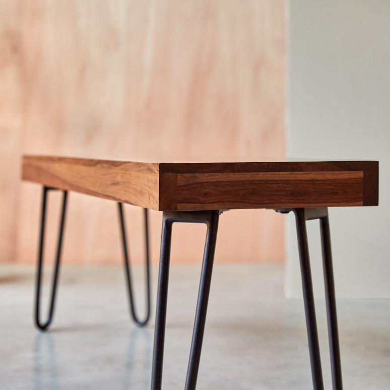 Helga - Banc en palissandre massif 180 cm