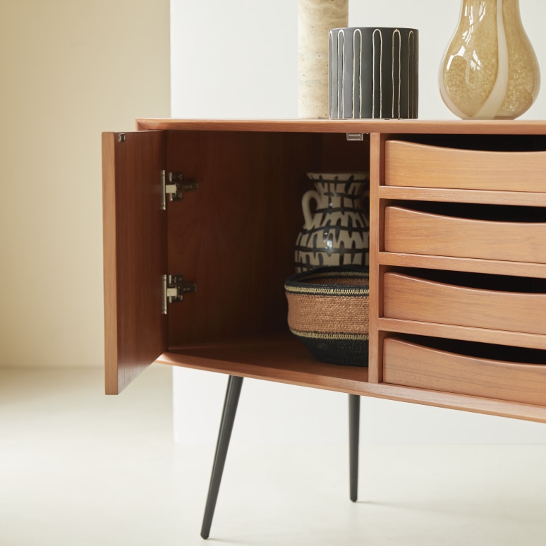 Simen - Credenza in mogano 100 cm