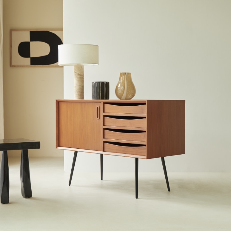 Simen - Credenza in mogano 100 cm