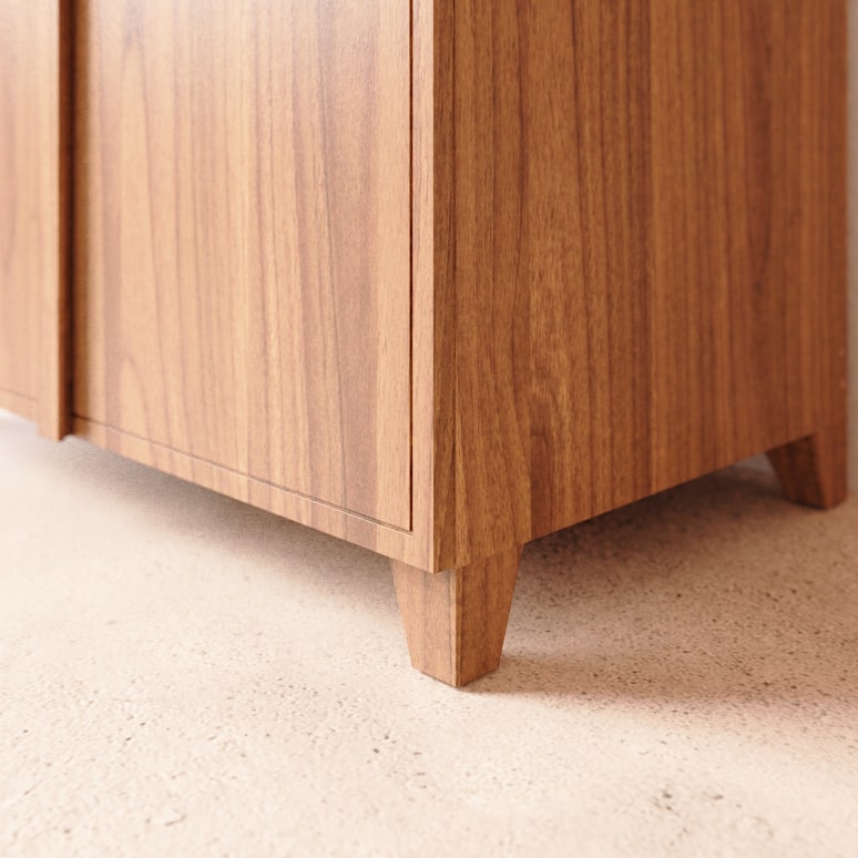 Greta - Children's solid teak wardrobe