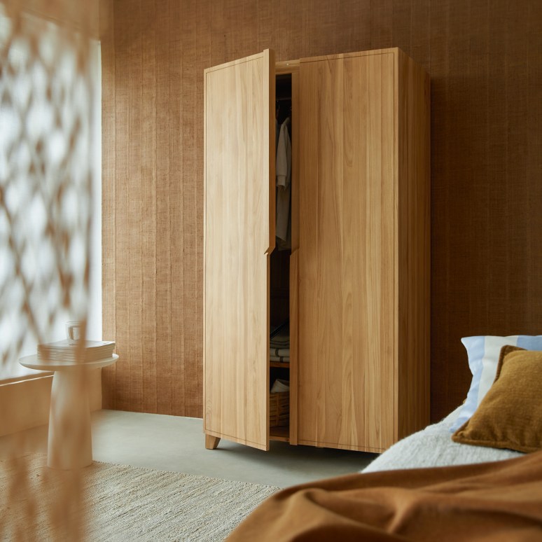 Greta - Armoire d'entrée en teck massif