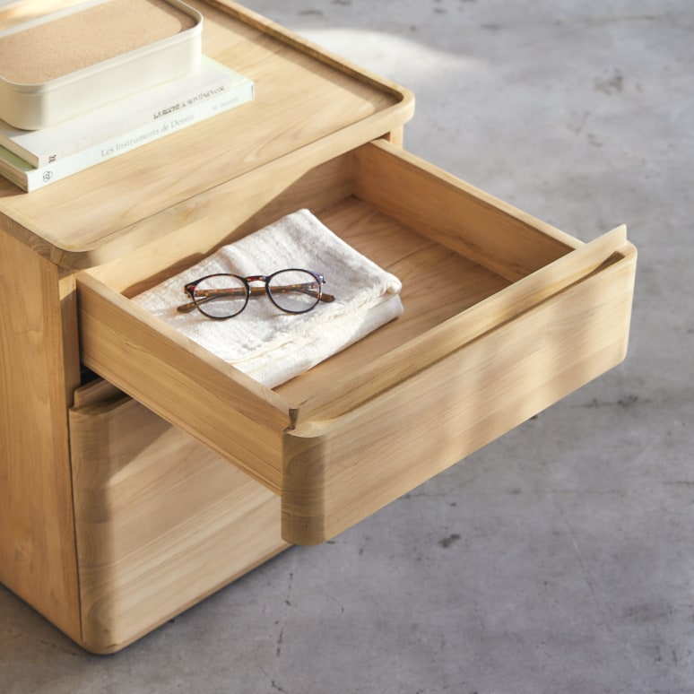 Nino - Solid Teak Nightstand