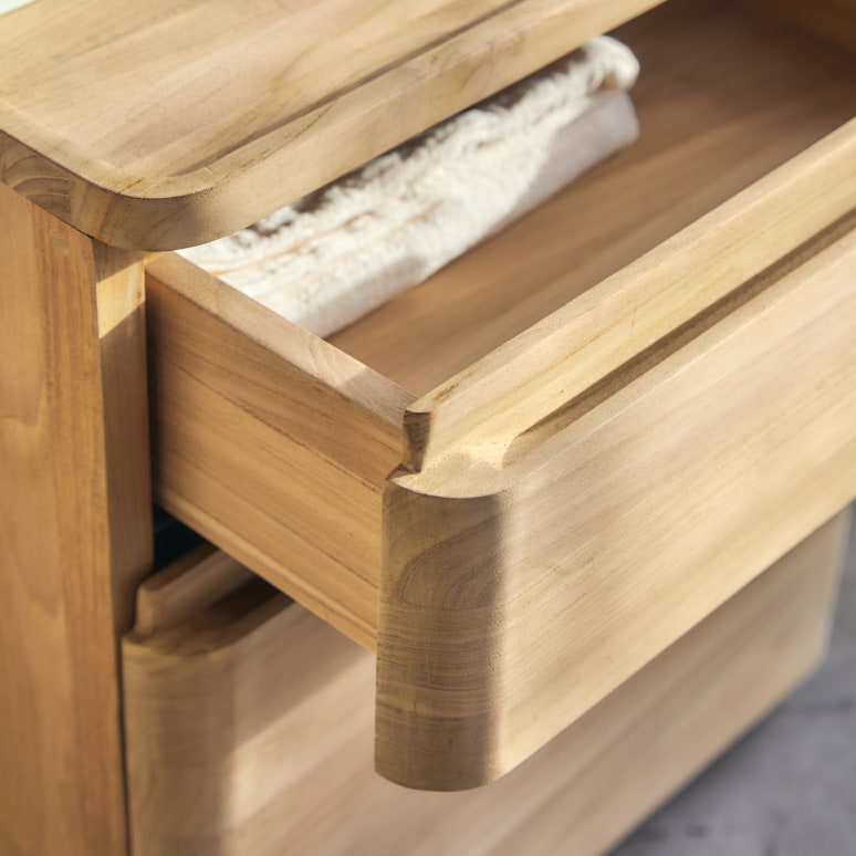 Nino - Solid Teak Nightstand