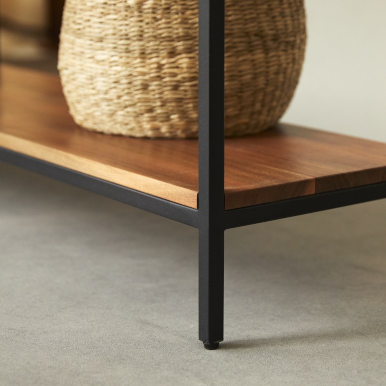 Agra - Solid Acacia and Metal Console Table