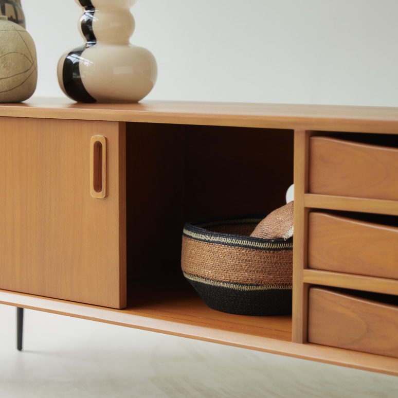 Simen - Teakhouten tv-meubel 155 cm