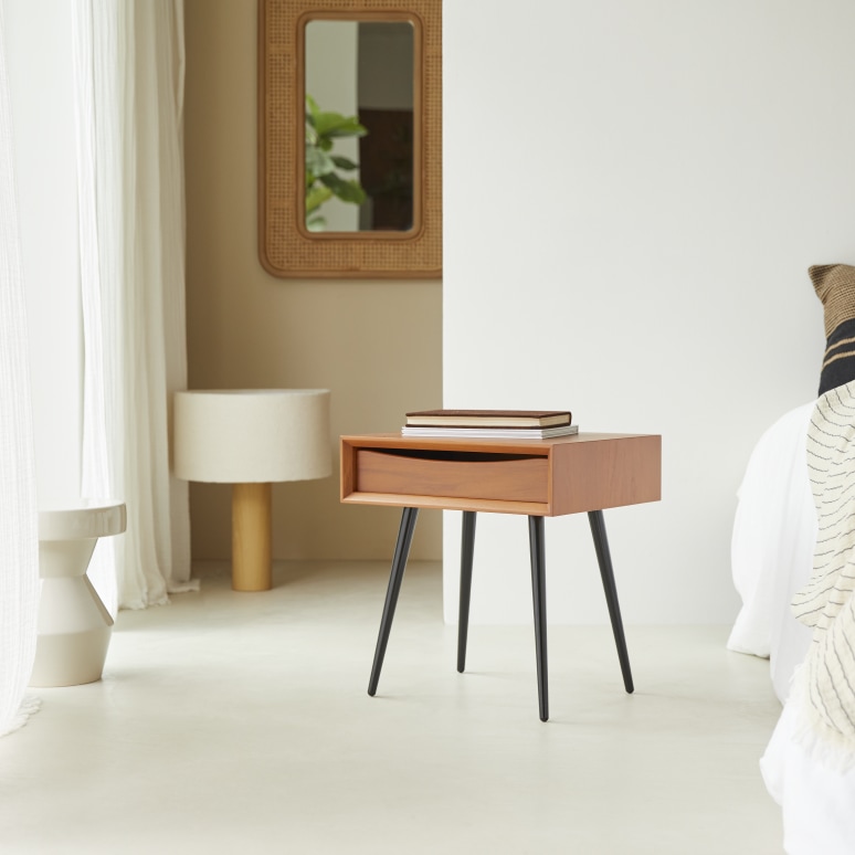 Simen - Comodino in teak