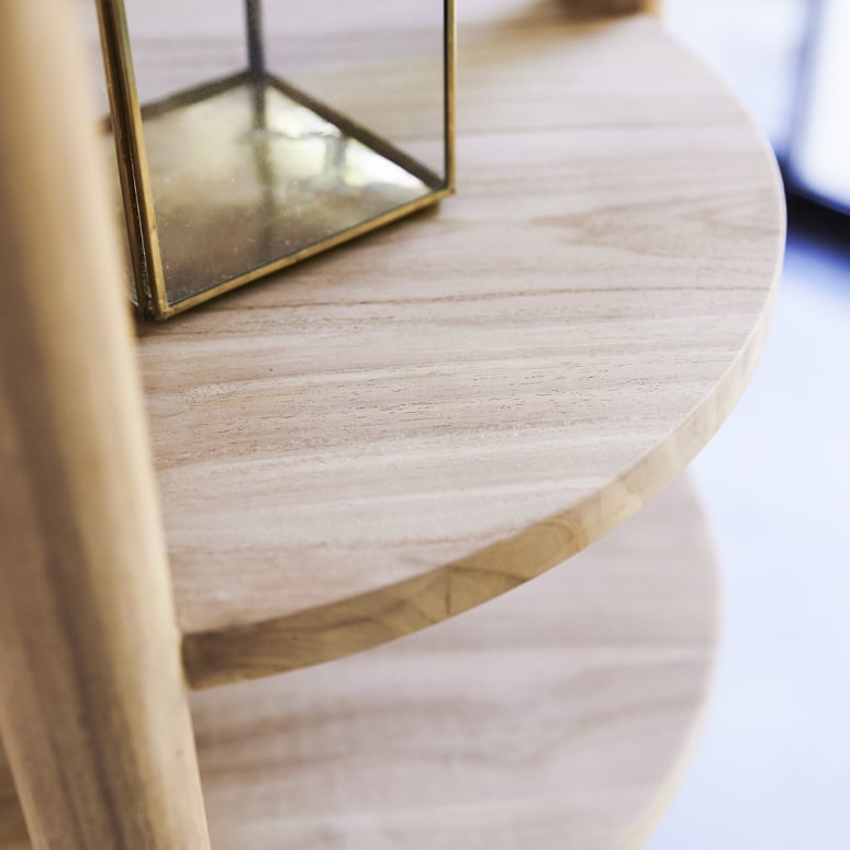 Poline - Hochschrank aus massivem Teakholz