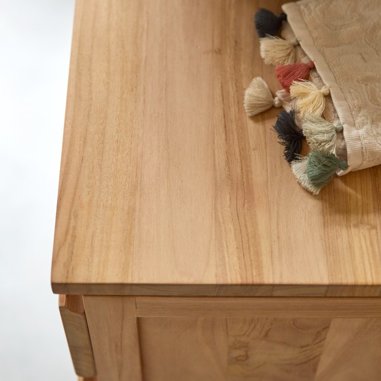 Jacob - Solid teak vanity unit 80 cm