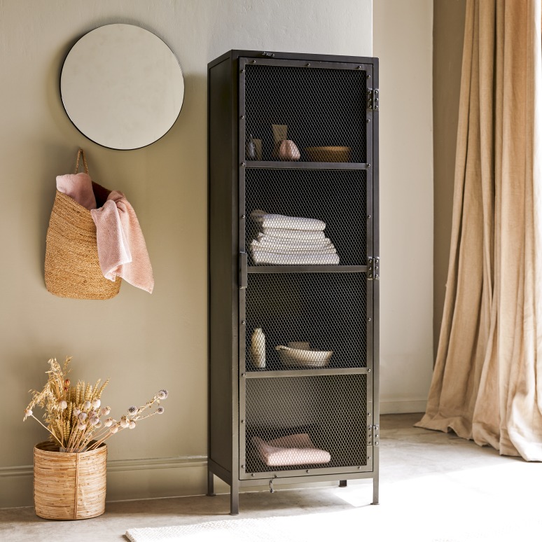 Alma - Metal mesh tall unit