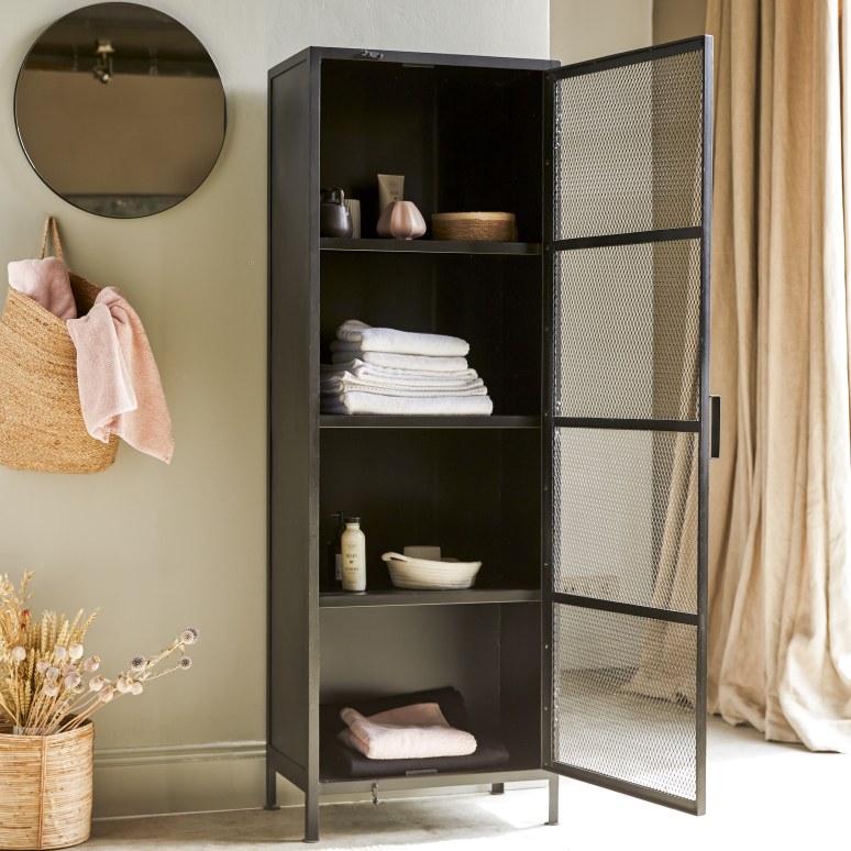 Alma - Metal mesh tall unit