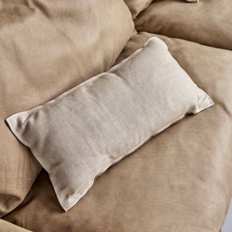 Woodnest - Solid Oak and Leather Cheyenne 3-Seat Sofa