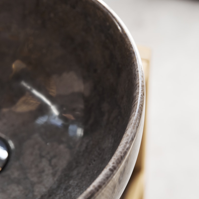 Mia - Light grey marble basin