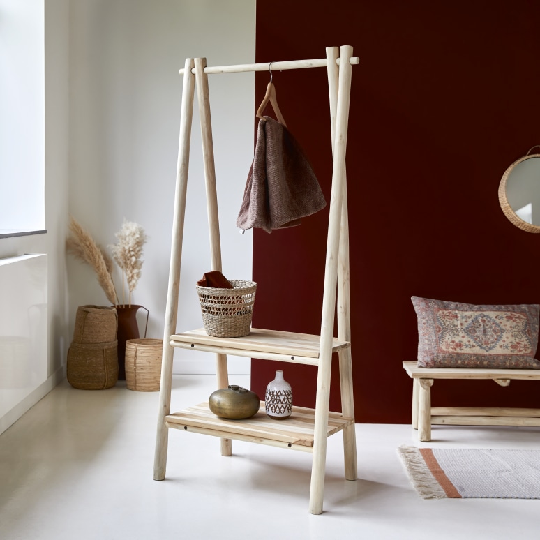 Kilim - Solid teak towel rail