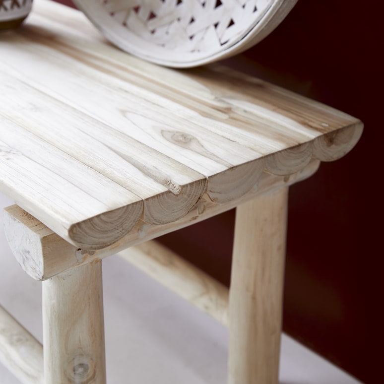 Kilim - Decorative solid teak bench