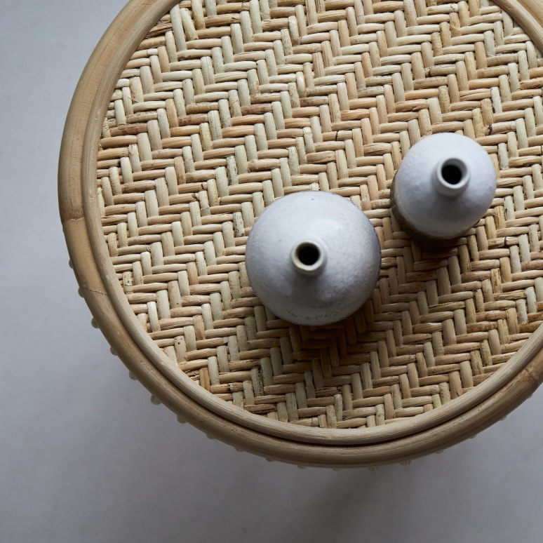 Zita - Comodino in rattan