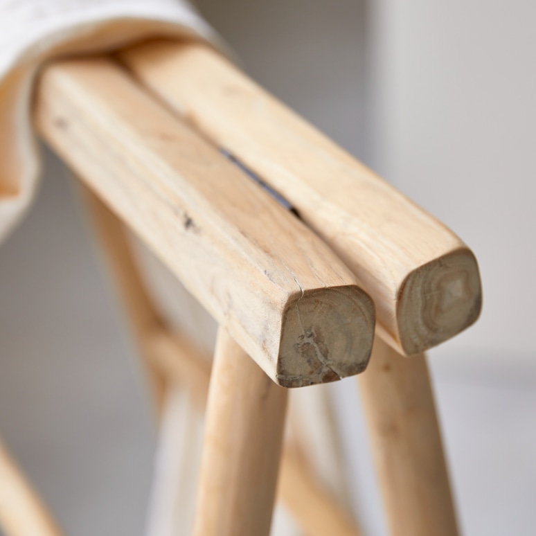 Kilim - Double towel rail in sold teak