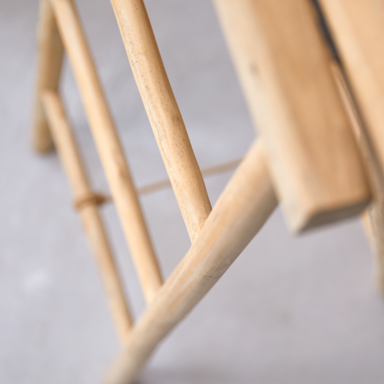 Kilim - Portasciugamani doppio in teak massello