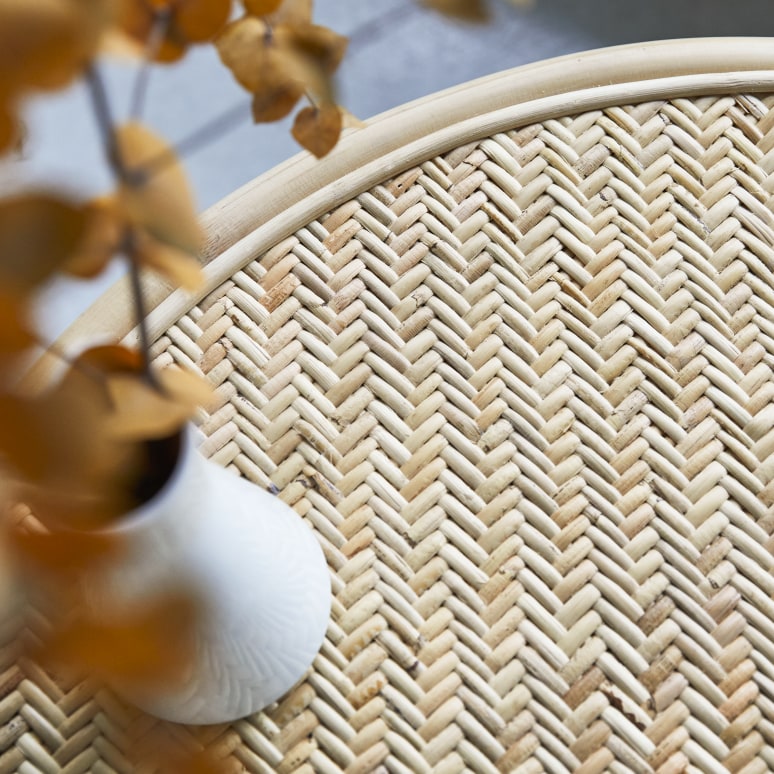 Lina - Couchtisch aus Rattan