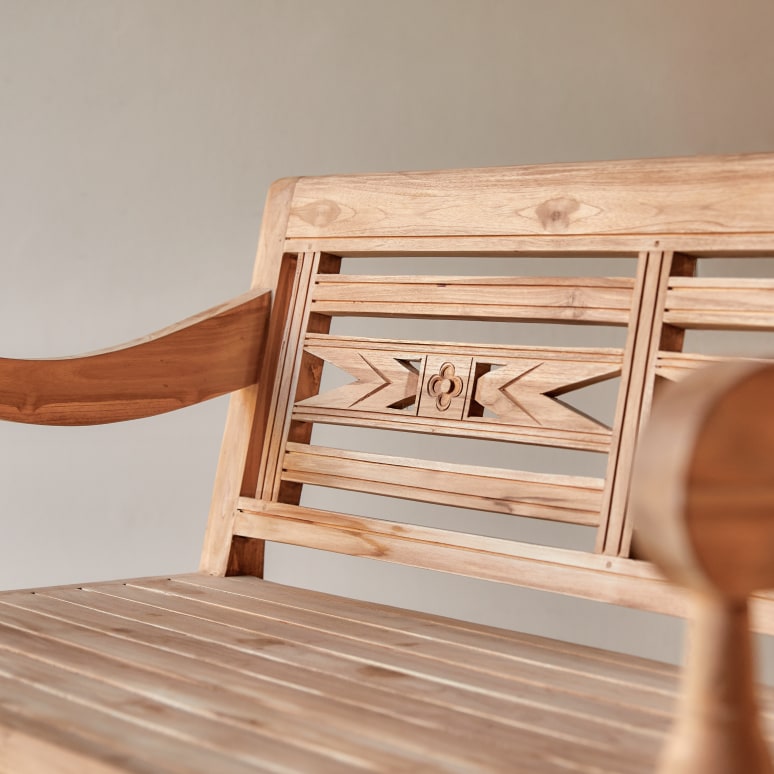 Marceau - Panca in teak massello