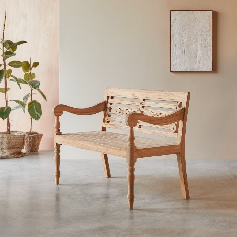 Marceau - Panca in teak massello