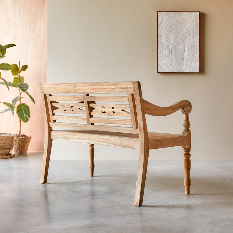 Marceau - Panca in teak massello