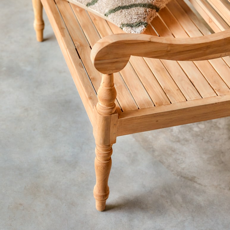 Marceau - Panca in teak massello