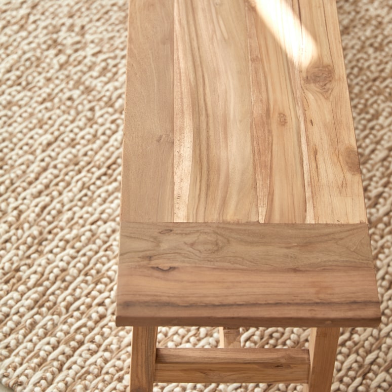 Filipe - Solid reclaimed teak bench