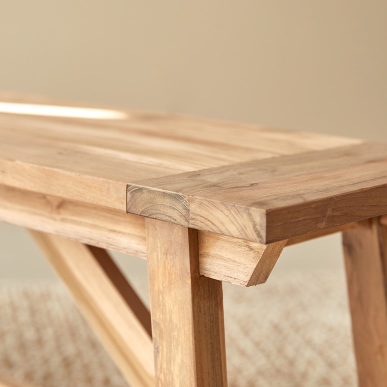 Filipe - Reclaimed Solid Teak Bench