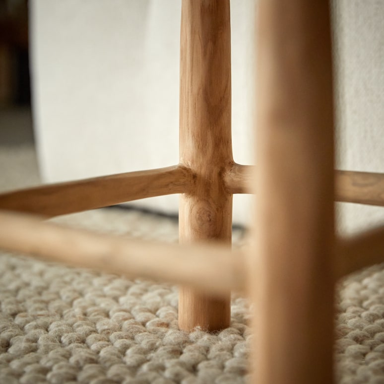 Kilim - Beistelltisch aus massivem Teakholz