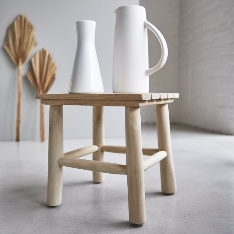 Kilim - Beistelltisch aus massivem Teakholz