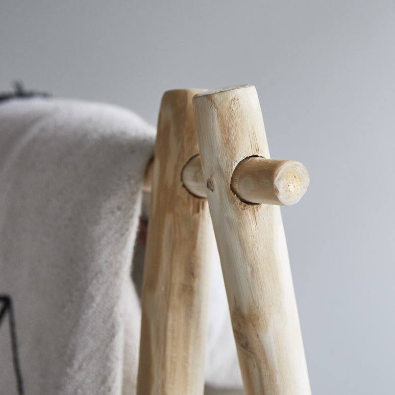 Kilim - Handtuchhalter aus massivem Teakholz