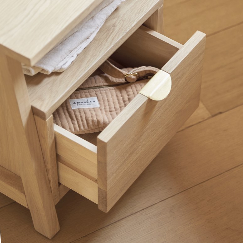 Pola - Bedside table in solid oak