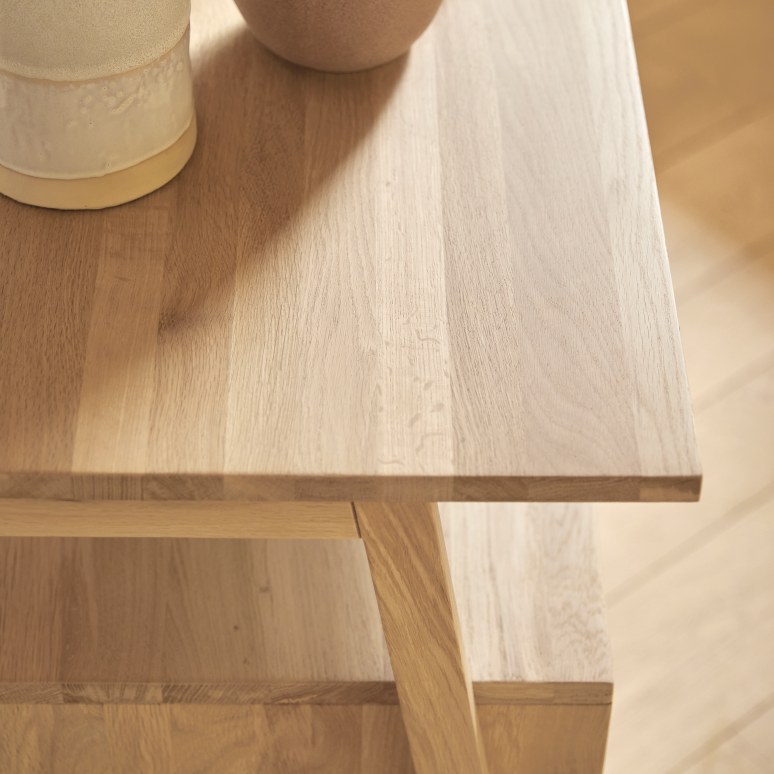 Pola - Buffet in legno di quercia massello 165 cm