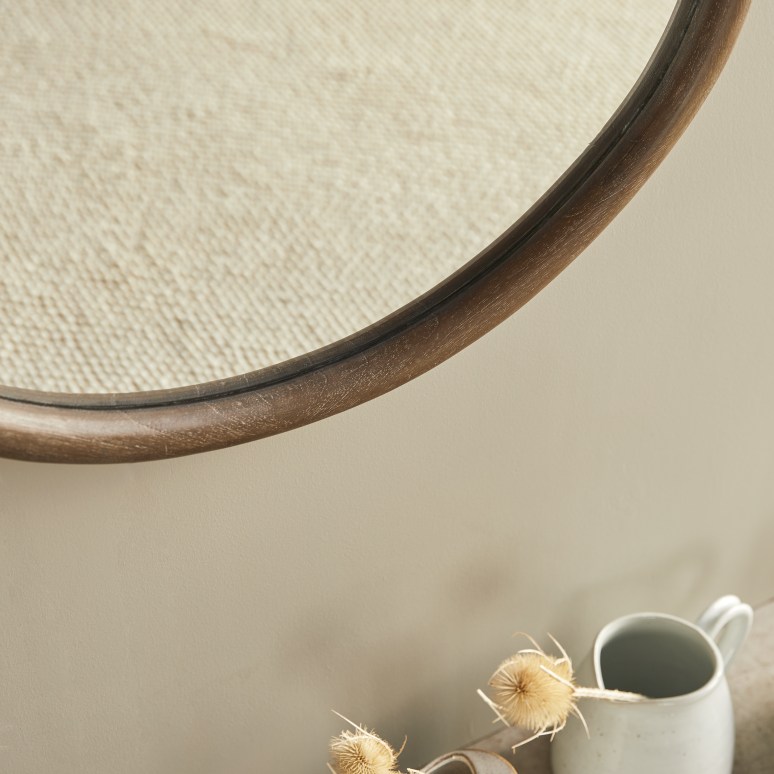 Dim - Miroir d'entrée en mindi 85x65 cm