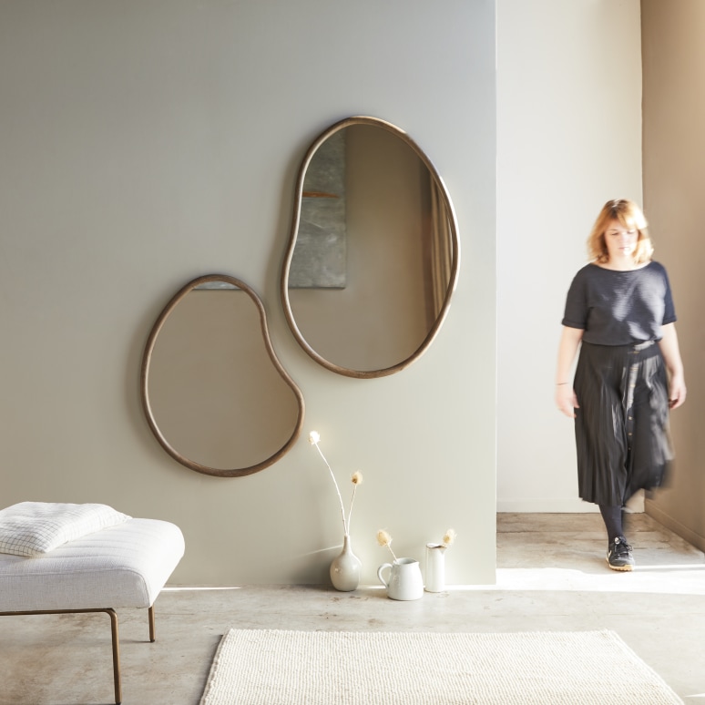 Mindi wood Mirror 85x65 cm - Living room / Mirrors - Tikamoon Mindi wood Mirror 85x65 cm - Living room / Mirrors - Tikamoon