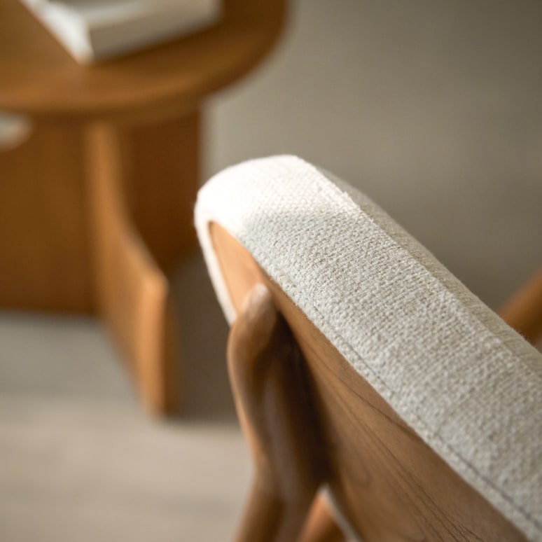 Romane - Fauteuil van massief mindi