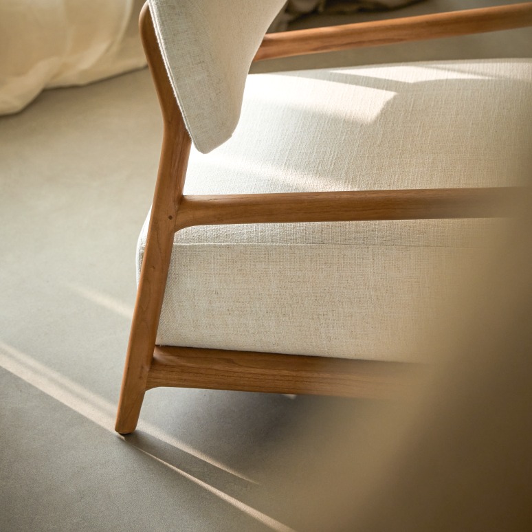 Romane - Fauteuil van massief mindi