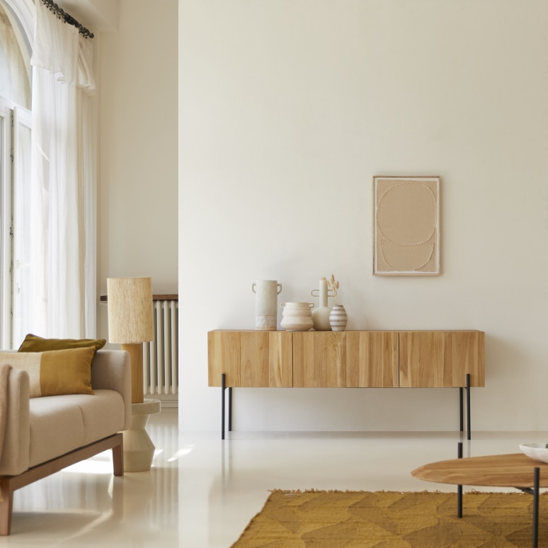 Honorine - TV Schrank aus massivem Teakholz 170 cm