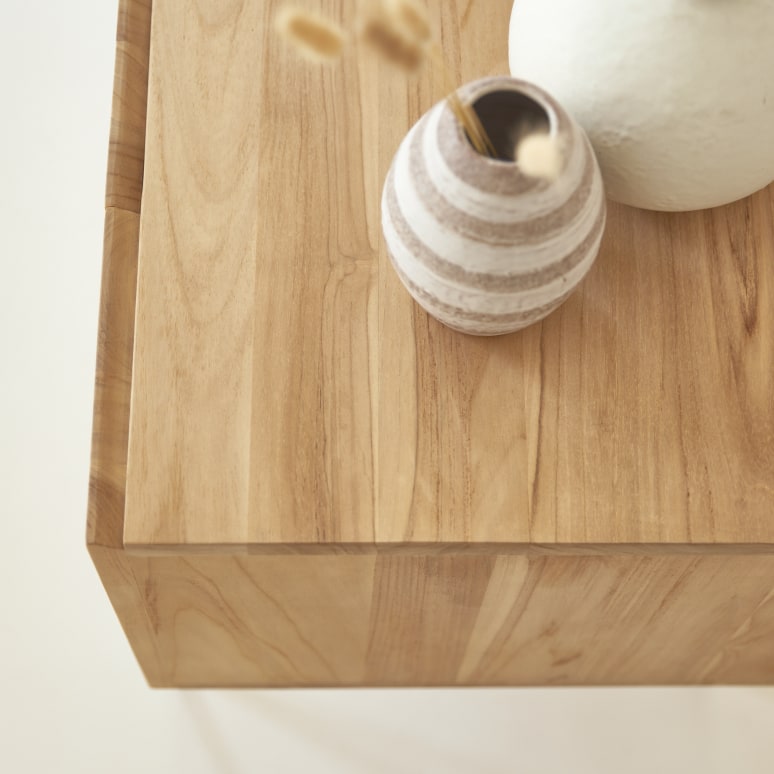 Honorine - Mobile TV alto in teak massello 170 cm