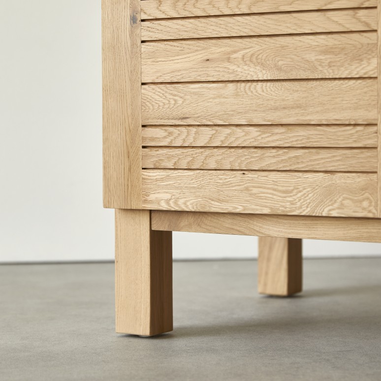 Soho - Mueble para lavabo de roble macizo de 165 cm