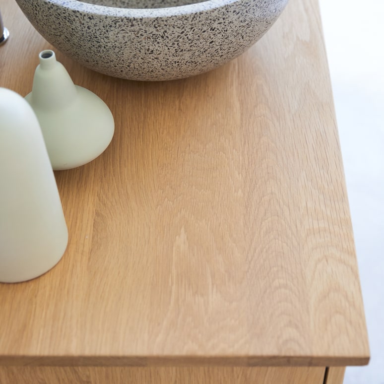 Soho - Mobile per il bagno in legno di quercia massello 165 cm