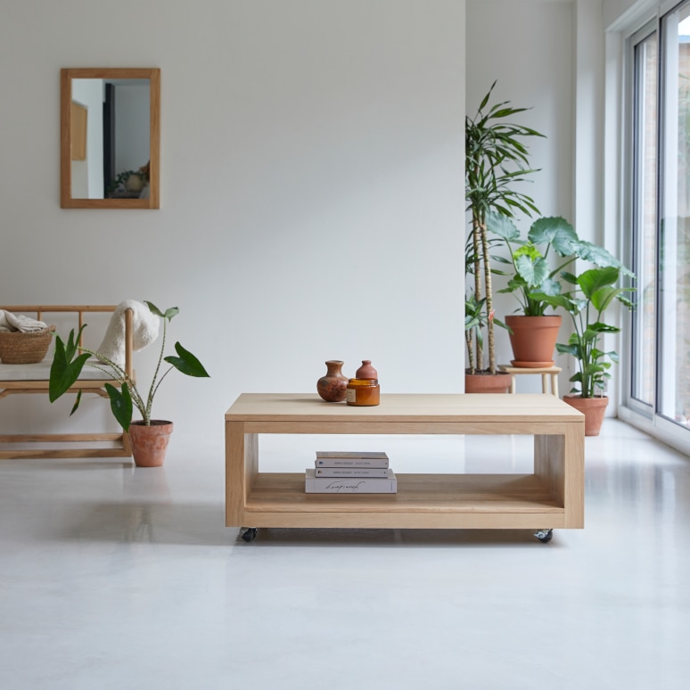 Anoa - Rectangular coffee table in solid oak